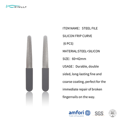 10.6cmX1.2cm Stainless Steel Kuku File Dua Sisi Tidak Berbahaya 30 PCS/Tas Alat Rias
