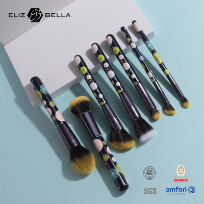 7pcs Travel Makeup Brush Set Foundation Power Memerah Bulu Mata Kuas Kosmetik Lipstik
