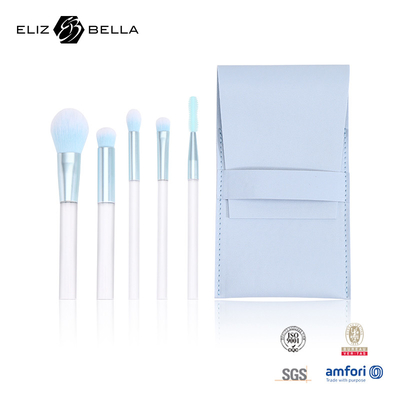 5pcs Mini Makeup Brushes Dengan PVC Bag 100% Nylon Hair Dan Aluminium Ferrule