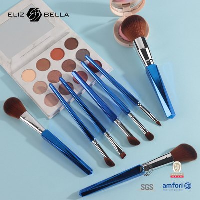 8pcs Professional Makeup Brush Dengan Plastik Handle OEM ODM Disesuaikan