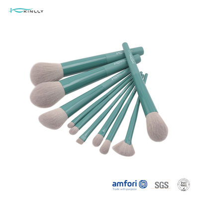 BSCI Long Ferrule 10 Piece Makeup Brush Set untuk Bedak