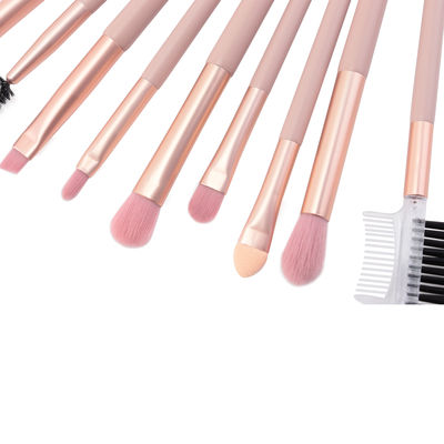 OEM LOGO Premium 12PCS Foundation Makeup Brush Set Rambut Sintetis
