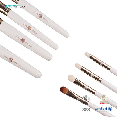 8 PCS Luxury Aluminium Ferrule Travel Makeup Brush Set Label Pribadi