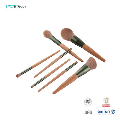 10 Buah Concealer Eye Kosmetik Makeup Brush Set Gagang Kayu Wooden