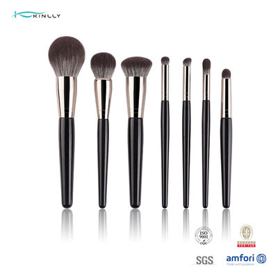 7 PCS Makeup Brush Dengan Rambut Sintetis, Rose Gold Ferrule Kuas Kosmetik, Kayu/Plastik/Akrilik Menangani Dipersilakan
