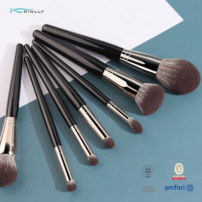 7 PCS Makeup Brush Dengan Rambut Sintetis, Rose Gold Ferrule Kuas Kosmetik, Kayu/Plastik/Akrilik Menangani Dipersilakan