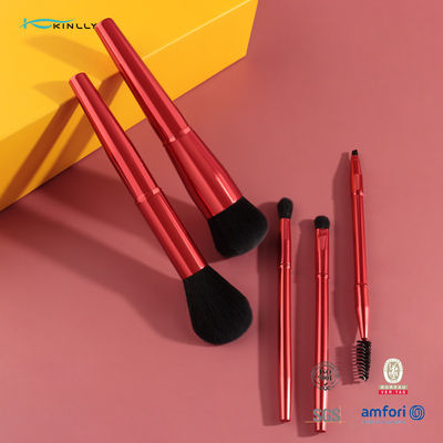 5PCS Metal Handle Set Sikat Kosmetik
