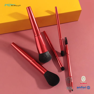 5PCS Metal Handle Set Sikat Kosmetik