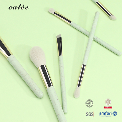 8pcs Straw Handle Kosmetik Sikat, sintetis rambut makeup Sikat Hadiah Set