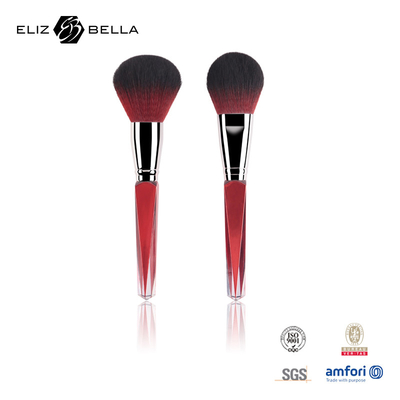 Makeup Besar Powder Brush Plastik Handle Soft Synthetic Hair Label Pribadi Face Brush
