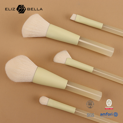 Portable Short Handle Mini Travel Set Kosmetik Makeup Brush Set Berkelanjutan dan Bergaya