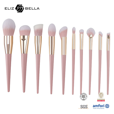 Personalisasi OEM Desain Makeup Brushes dengan Aluminium Ferrule berkilau
