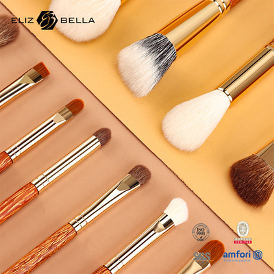 Rambut sintetis Rambut wajah Makeup Set sikat Sesuaikan tampilan sempurna Anda