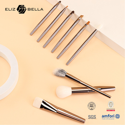 Set sikat make-up esensial dengan pegangan yang disesuaikan Rambut sintetis OEM pesanan Selamat datang