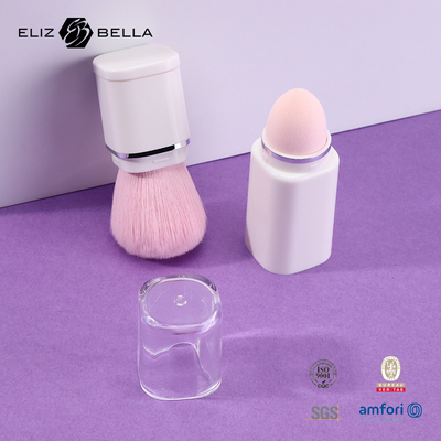Custom Makeup Kabuki Brush Dengan Rambut Sintetis Makeup Wanita OEM / ODM Pemesanan Selamat datang