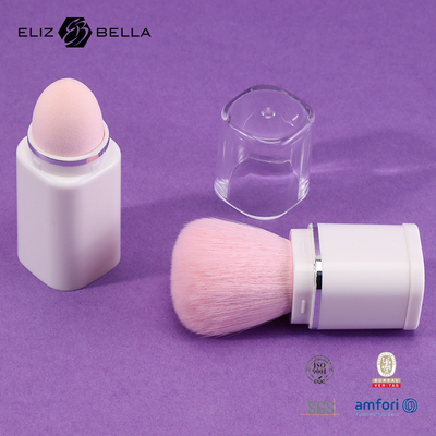 Custom Makeup Kabuki Brush Dengan Rambut Sintetis Makeup Wanita OEM / ODM Pemesanan Selamat datang