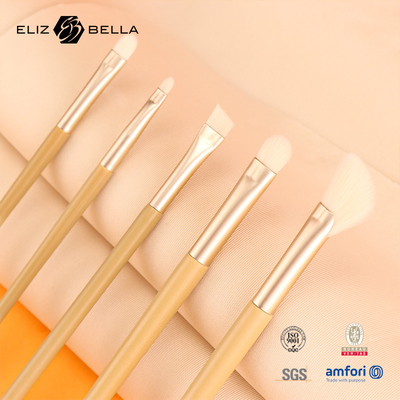 11 Piece Nice Wooden Handle Beauty Makeup Brush Tools, Aluminium Ferrule Kosmetik Brushes, Sintetik Hair Brushes Kits