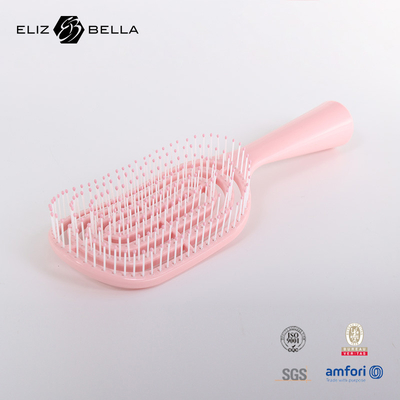 Wet And Dry Curved Vent Massage Square Paddle Hair Brush Untuk Rambut Keriting Custom Logo Hair Brush