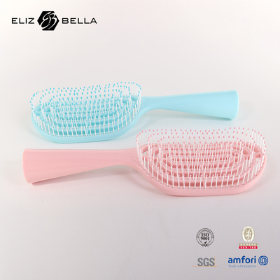 Wet And Dry Curved Vent Massage Square Paddle Hair Brush Untuk Rambut Keriting Custom Logo Hair Brush