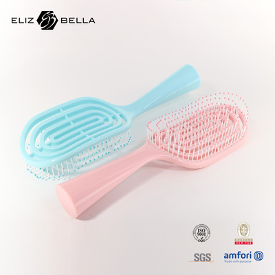 Wet And Dry Curved Vent Massage Square Paddle Hair Brush Untuk Rambut Keriting Custom Logo Hair Brush