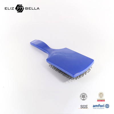 Square Hollow Vented Detangling Brush Massage Comb Deman Custom Logo Curved Wave Brush Maze Hair Brush Untuk Pengering Rambut