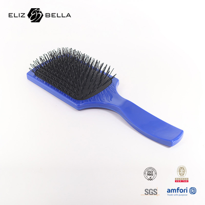 Square Hollow Vented Detangling Brush Massage Comb Deman Custom Logo Curved Wave Brush Maze Hair Brush Untuk Pengering Rambut