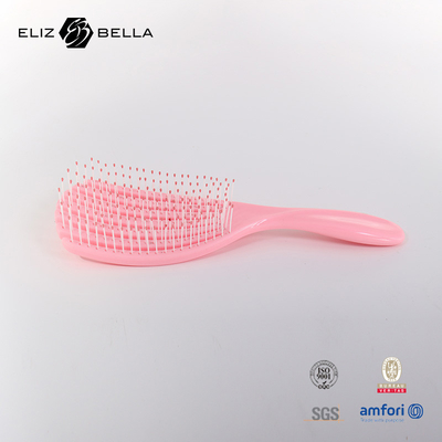 Custom Wet And Dry Curved Vent Spiral Hair Brush Comb Circle Massage Square Paddle Detangle Hair Brush Untuk Rambut Keriting