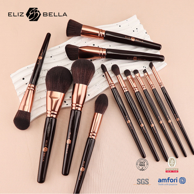 Set sikat kosmetik khusus untuk aplikasi BLUSHER oleh pemasok profesional