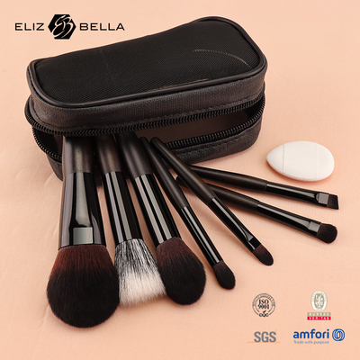 Fasional Makeup Brush Kit tambahan sempurna untuk koleksi Anda, Set sikat kecil dengan tas kosmetik ritsleting