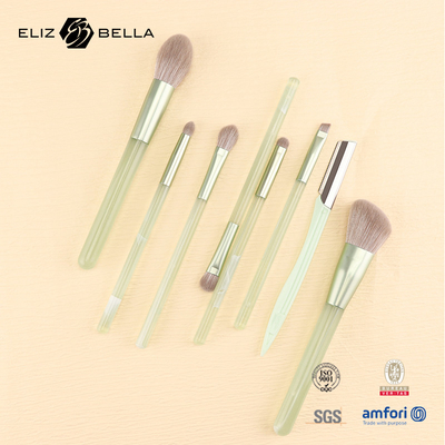 Set sikat kecantikan makeup harian untuk penggemar makeup,Set sikat kosmetik dengan pegangan plastik