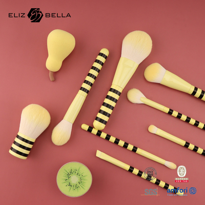 Professional Luxury Makeup Brushes,Kits Makeup Dengan Rambut Sintetis Dan Genggam Kayu