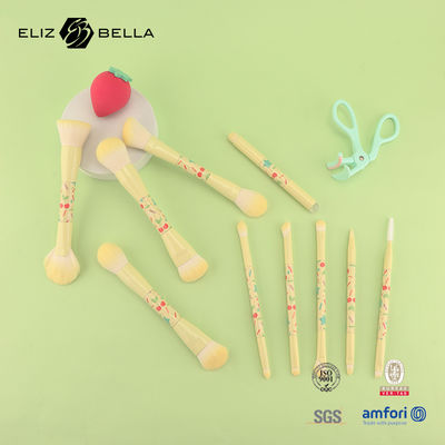 Set Kuas Rias Perjalanan dengan Gagang Logam, Perlengkapan Penting untuk Riasan Sempurna Saat Bepergian