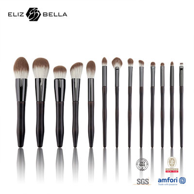 Professional Synthetic Travel Makeup Brush Set, Customizable Colors & Logo | Black & OEM Options Available,Hygienic, Compact & Portable for On-the-Go Touch-Ups