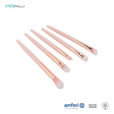 Kuas Rias Rambut Sintetis ISO9001 BSCI Aluminium Ferrule