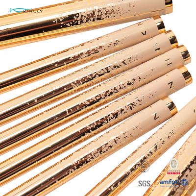 Kuas Rias Rambut Sintetis Roll Printing Snowflakes Warna Emas