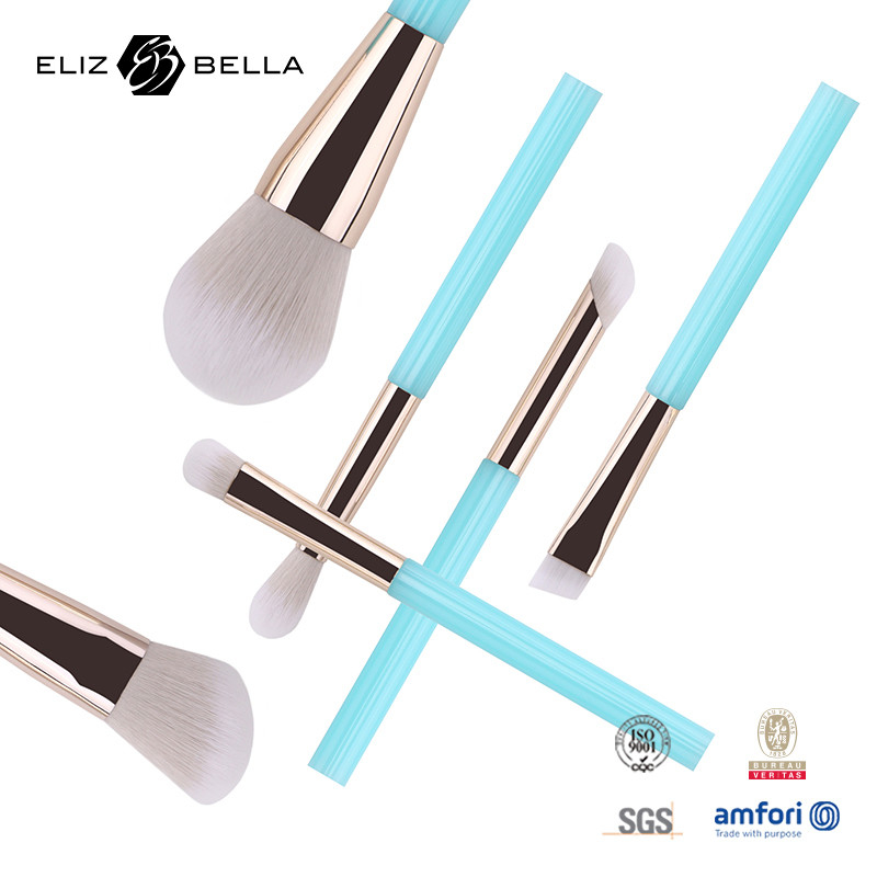 6pcs OEM Makeup Eye Brushes Untuk Perawatan Kecantikan, Kejam Bebas Rambut Sintetis Makeup Brush Kit