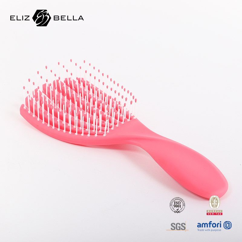 Berwarna-warni Transfer Panas Sikat Rambut Dan Sisir Sublimasi Plastik Pijat Kepala Sikat Rambut