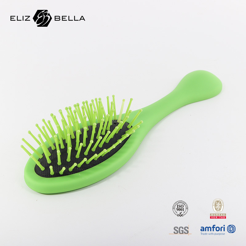 Custom Logo Desain Baru 100% Labirin Biodegradable Curved Vented Hair Brush Detangling Hair Brush Untuk Wanita Rambut Curly Comb