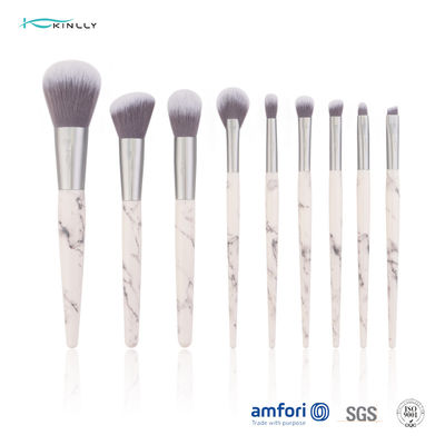 Set Kuas Rias Kosmetik Aluminium Ferrule ISO9001 9pcs