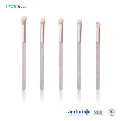 5 PCS Kuas Rias Mata Plastik Rambut Sintetis Kuas Kosmetik Vegan